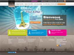 Eiffeltornets i Paris officiella hemsida är byggd i Joomla CMS